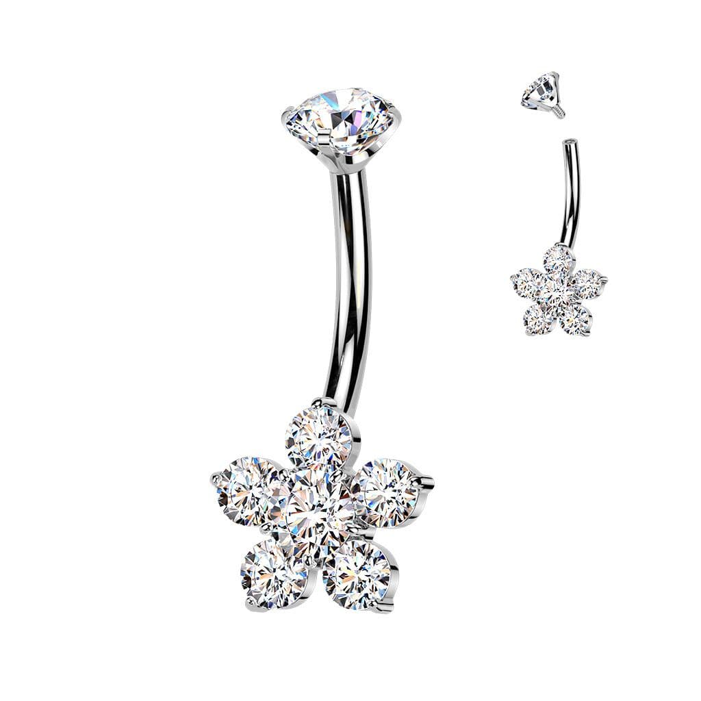 MARRE Piercing do pupíku kytička - TITAN - TIT1600 - náhled 4