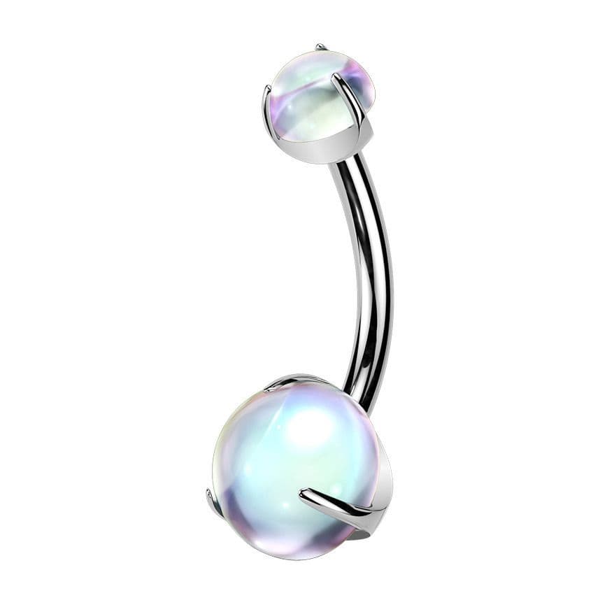 MARRE Piercing do pupíku měsíční kámen - TITAN (4 a 6 mm) - TIT1599 - náhled 2