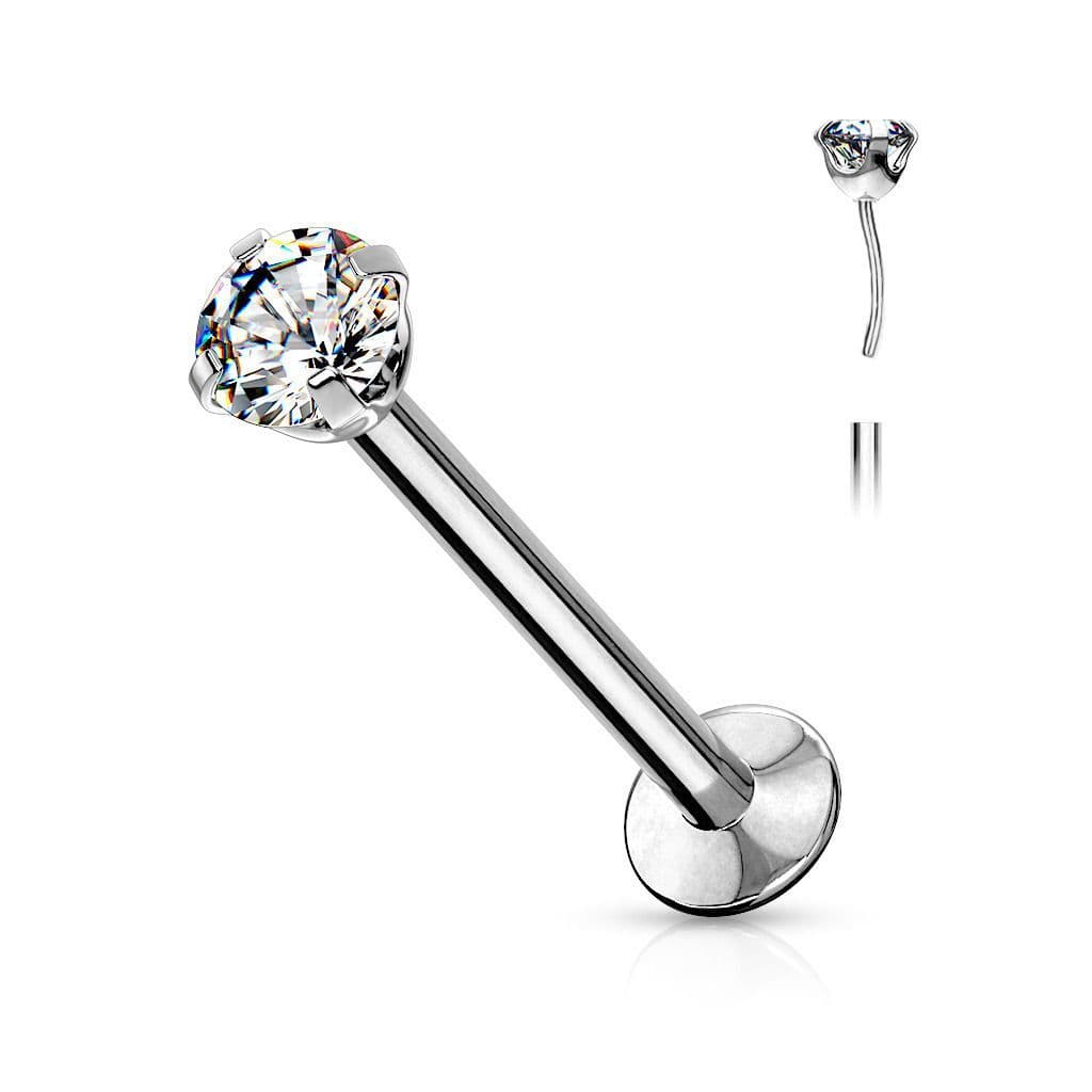 MARRE Labreta PUSH IN zirkon (0,8 x 8 x 2 mm) - náhled 1