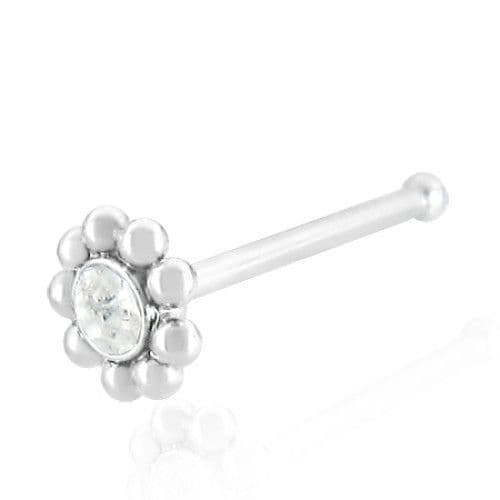 Piercing do nosu kytička tmavě modrá - náhled 3