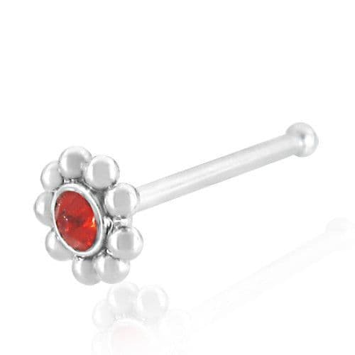 Piercing do nosu kytička tmavě modrá - náhled 4
