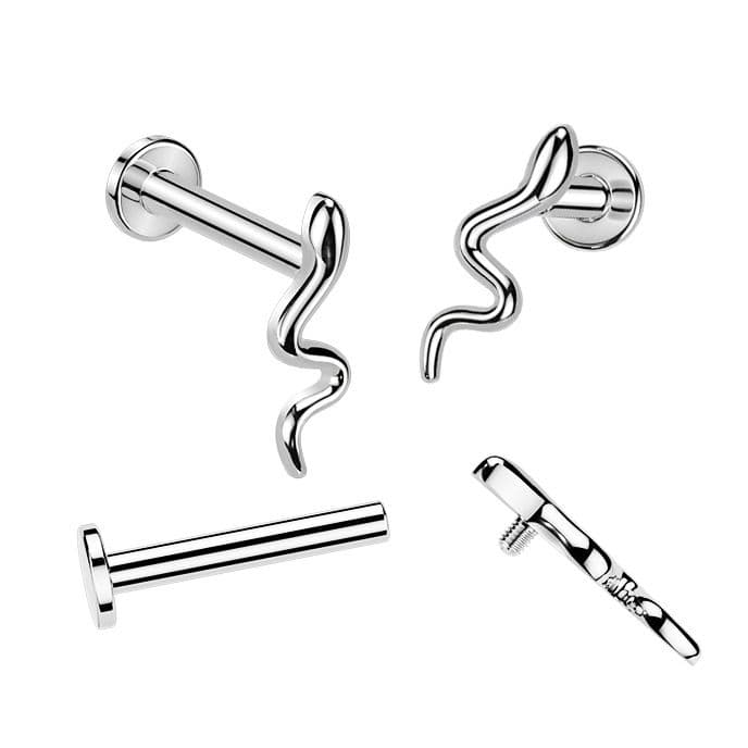 MARRE Labreta / piercing do ucha - had (1,2 x 6 mm) - LB0046ST-1206 - náhled 2