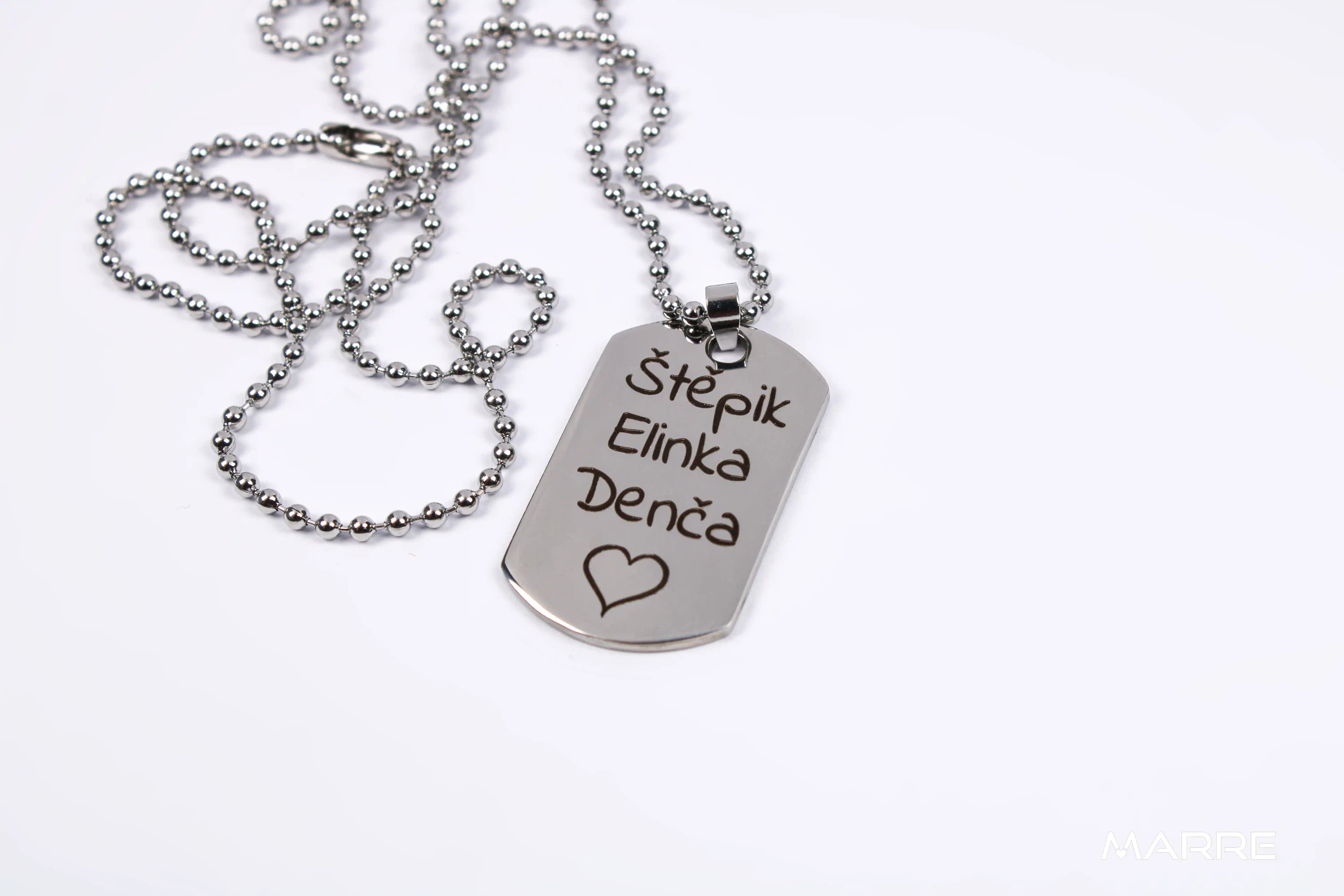 S4U Vojenská známka - dog tag + kuličkový řetízek - OPD500 - náhled 4