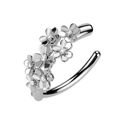 MARRE Piercing do pupíku s kytičkami - WP0107 - náhled 4