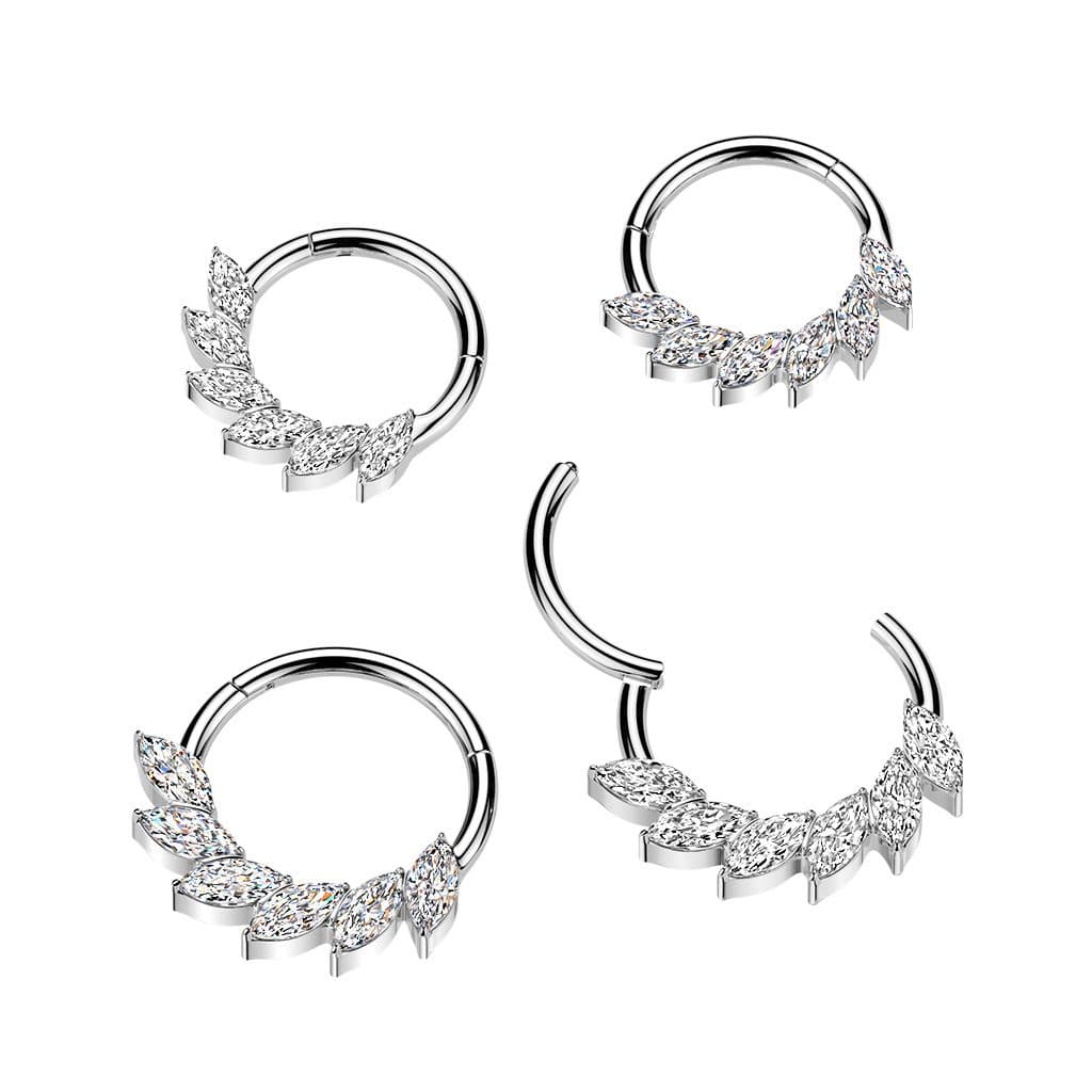 S4U Segment kruh - septum / helix / cartilage / tragus piercing TITAN (1,2 x 8 mm) - TIT1706-1208 - náhled 2