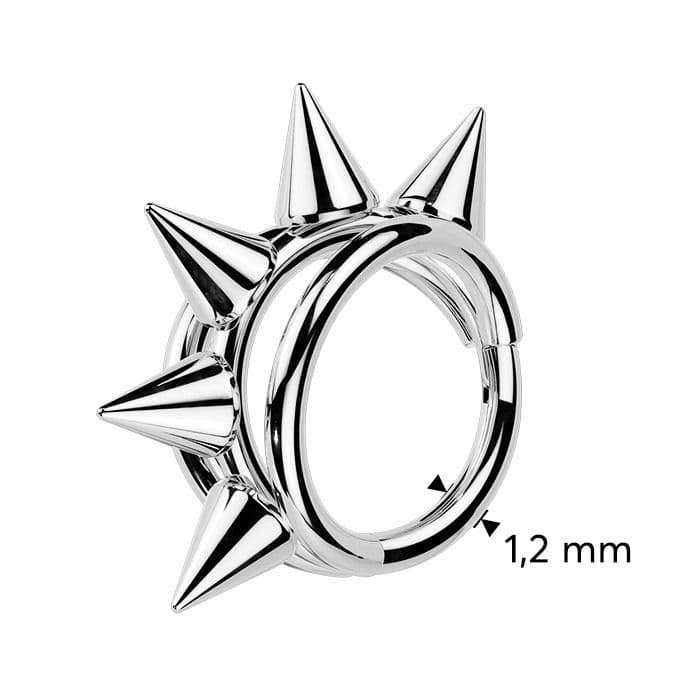 S4U Piercing segment kruh TITAN s hroty (1,2 x 10 mm) - TIT1692-1210 - náhled 3