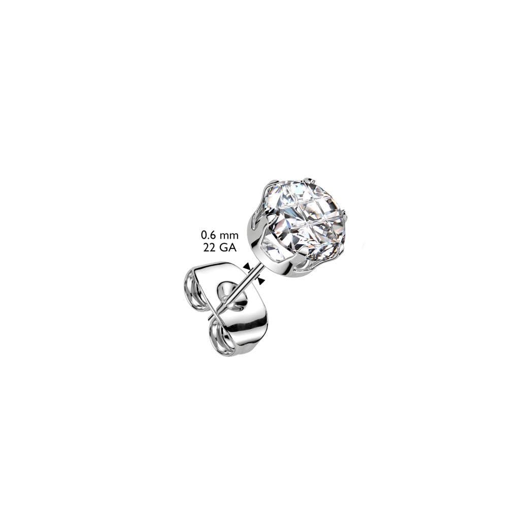 Naušnice pecky chirurgická ocel HWSE0104 (5 mm) - náhled 4