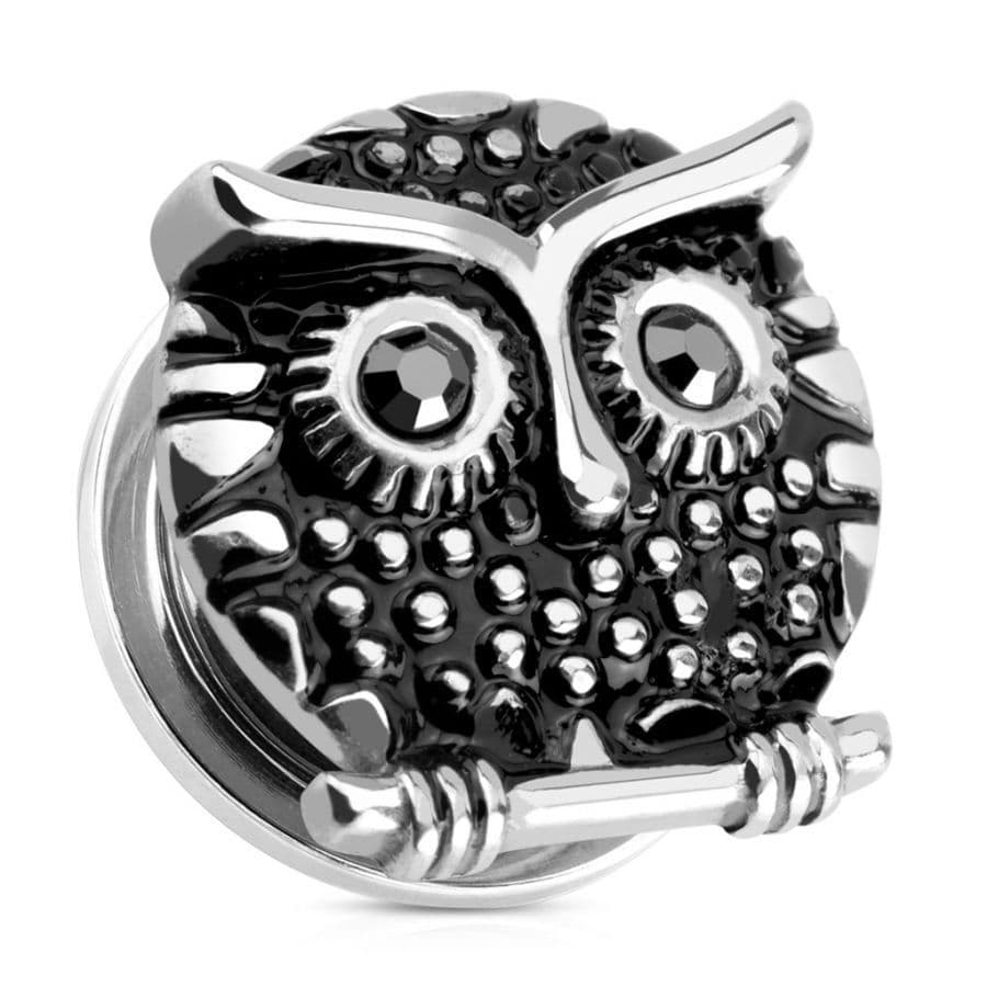 Ocelový plug sova HWPSZ04 (10 mm)