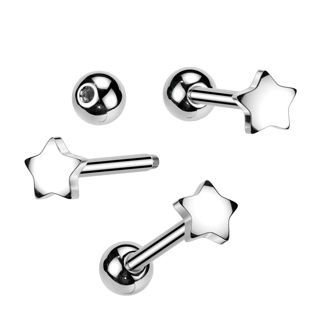 Piercing do jazyka - hvězda - PJ01141 - náhled 3
