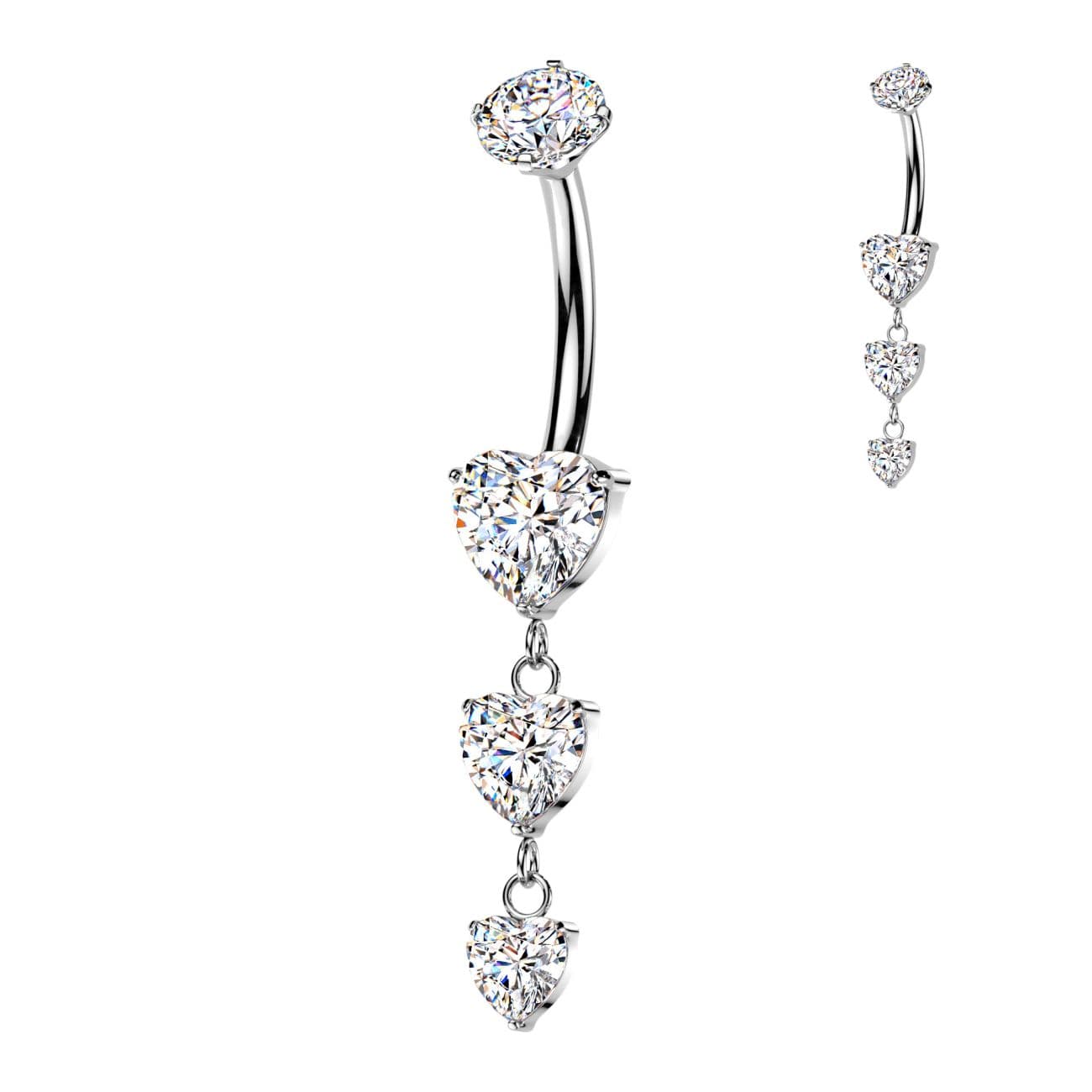 MARRE Visací piercing do pupíku - TITAN - TIT1736 - náhled 4