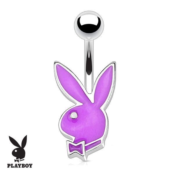 Piercing do pupíku zajíček Playboy (tyrkysová) - náhled 4