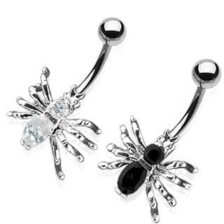 Piercing do pupíku - pavouček (černá) - náhled 3