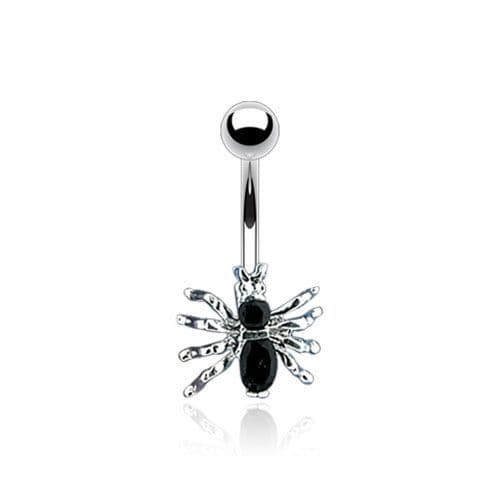 Piercing do pupíku - pavouček (černá) - náhled 4