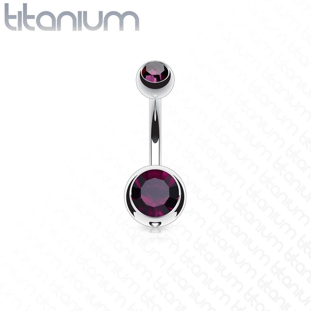 Piercing do pupíku - banánek TITAN (duhová) - náhled 4