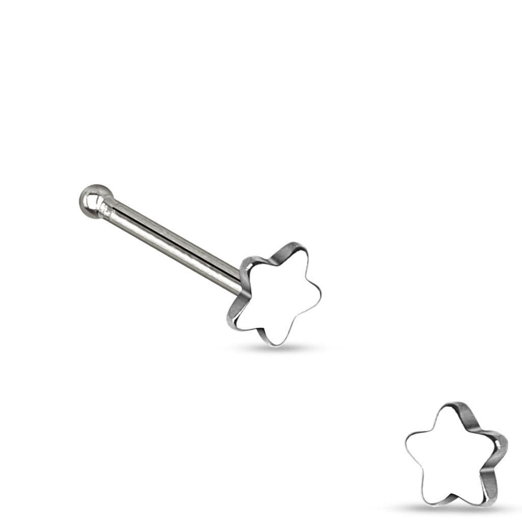 Piercing do nosu - hvězda - N01159