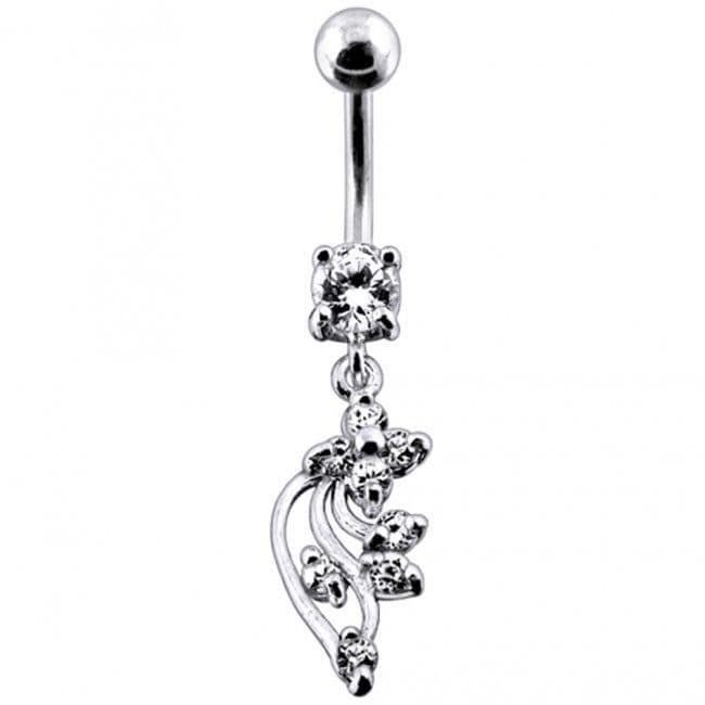 S4U Stříbrný piercing do pupíku (fialová) - BP01113-A - náhled 4