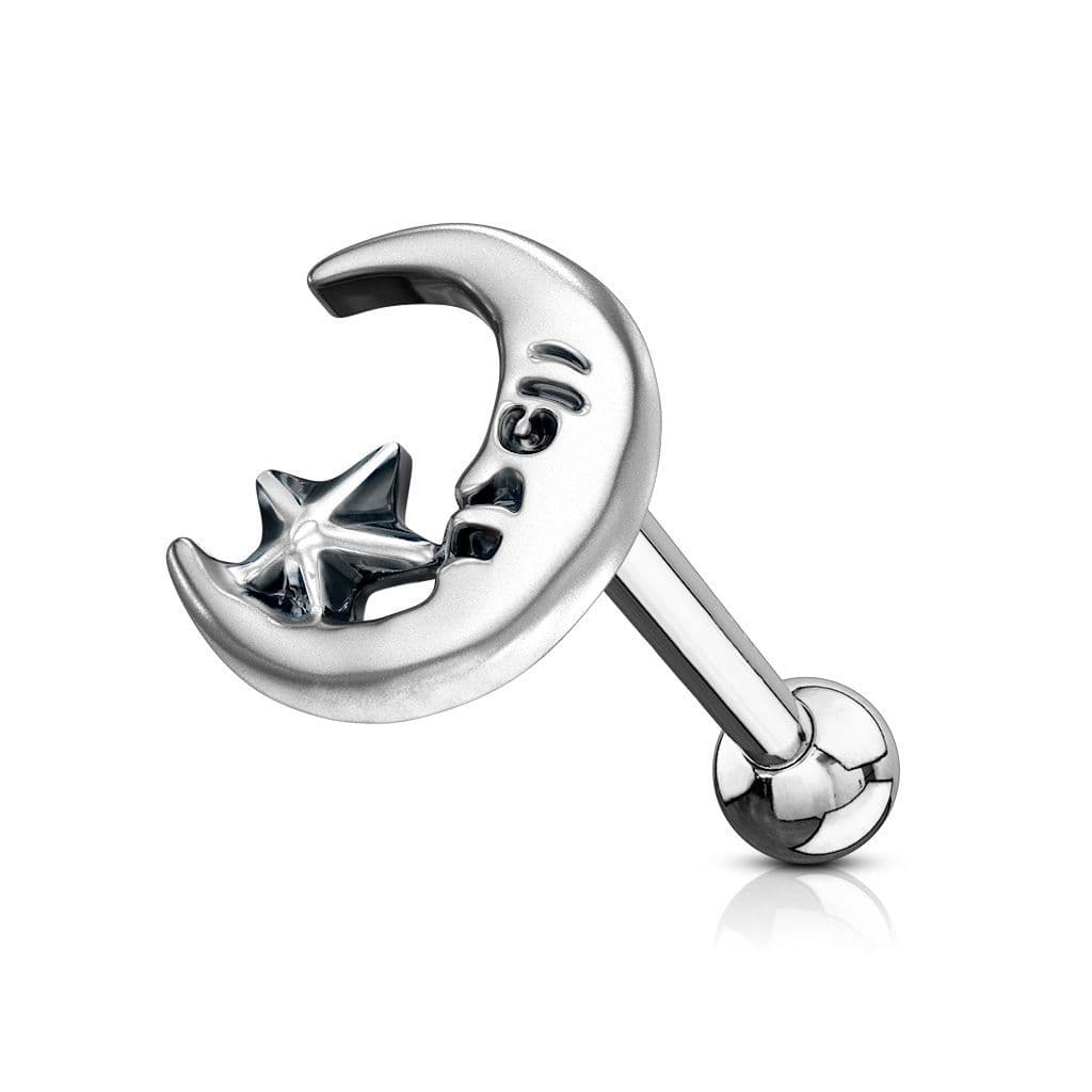 Cartilage piercing do ucha - měsíc - CP1037 - náhled 1