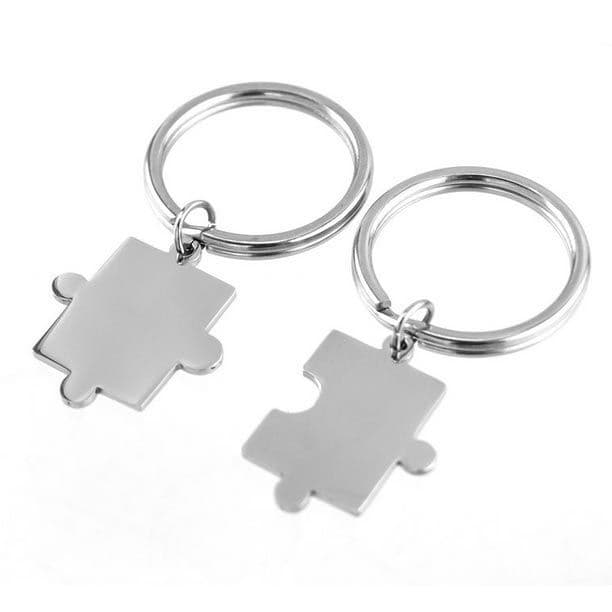 S4U 2 ks ocelových přívěseků na klíče - puzzle - OPT1045 - náhled 1