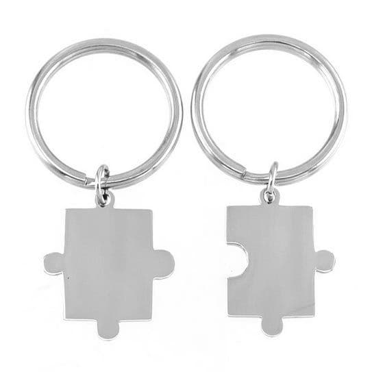 S4U 2 ks ocelových přívěseků na klíče - puzzle - OPT1045 - náhled 2