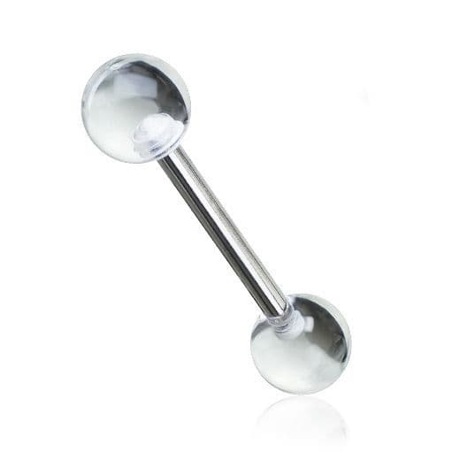 Piercing do jazyka (bílá) - PJ01170-W - náhled 5