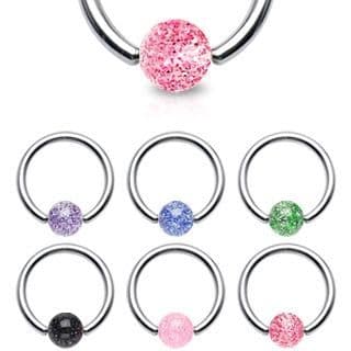 Piercing - kruh (fialová) - K01021-01 - náhled 3