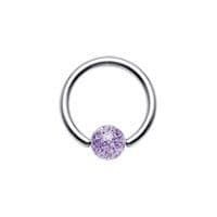 Piercing - kruh (fialová) - K01021-01 - náhled 1