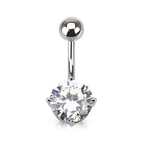 Piercing do pupíku, kámen 7 mm (fialová) - WP01262-07-TZ - náhled 2