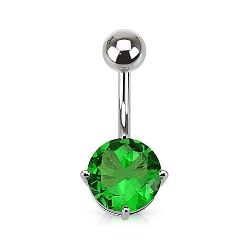 Piercing do pupíku, kámen 7 mm (fialová) - WP01262-07-TZ - náhled 3