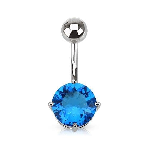 Piercing do pupíku, kámen 7 mm (fialová) - WP01262-07-TZ - náhled 5