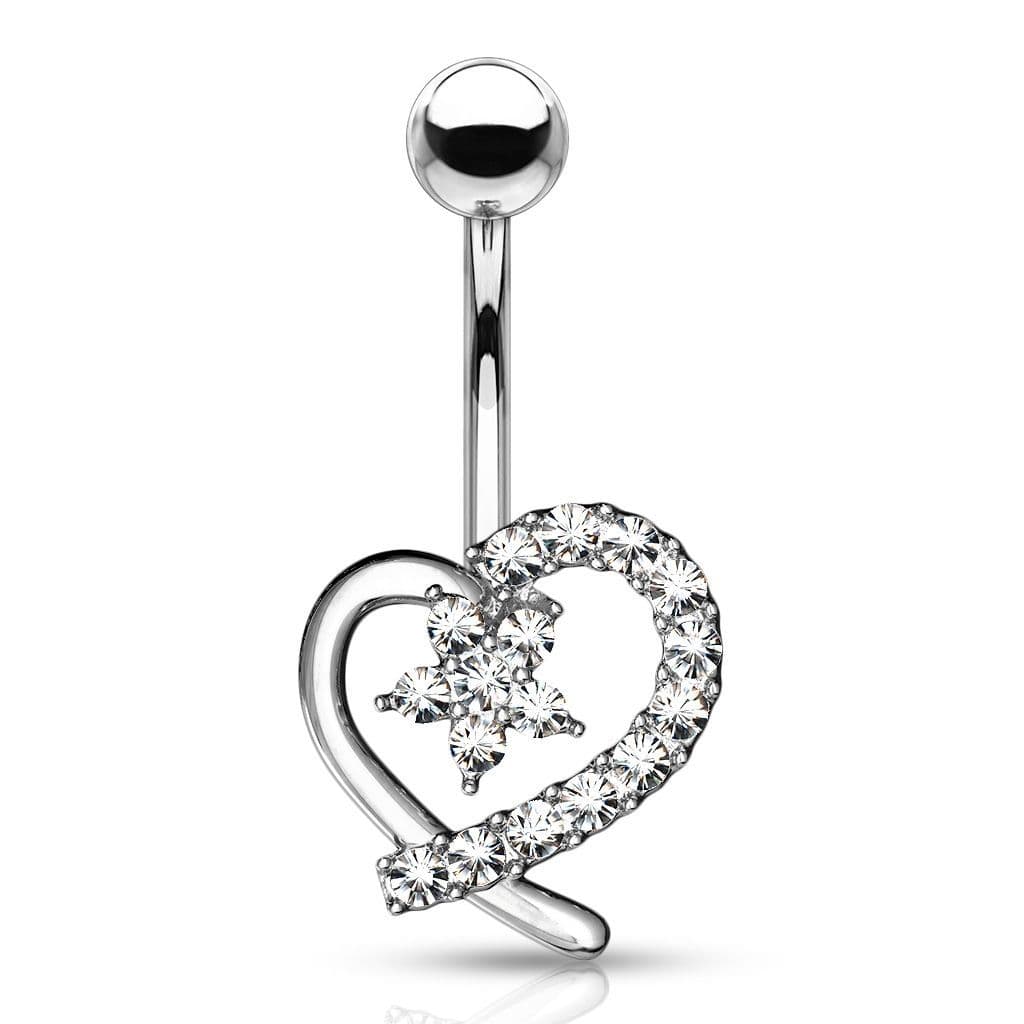 S4U Piercing do pupíku, čiré zirkony (růžové zlato) - WP0027-RD - náhled 3