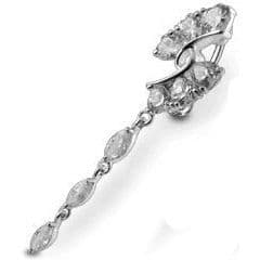 S4U Stříbrný piercing do pupíku (fialová) - BP01251-A - náhled 4