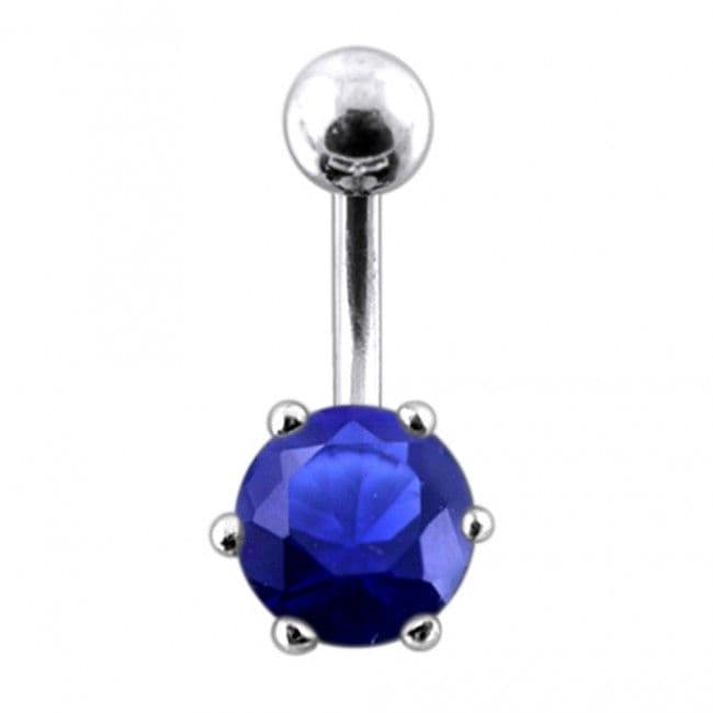 S4U Stříbrný piercing do pupíku se zirkonem (růžová) - BP01025-P - náhled 4