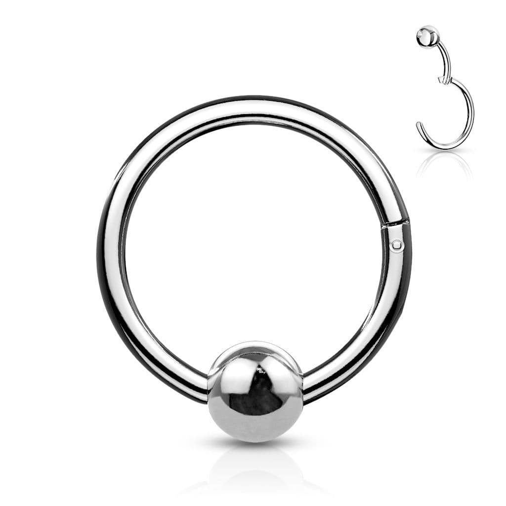 Piercing segment kruh s kuličkou (růžové zlato, 1,2 x 8 mm, 3 mm) - náhled 5
