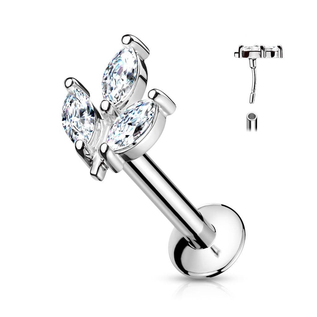 S4U Piercing do brady - lísteček (ocelová) - LB1085-1208-C - náhled 1
