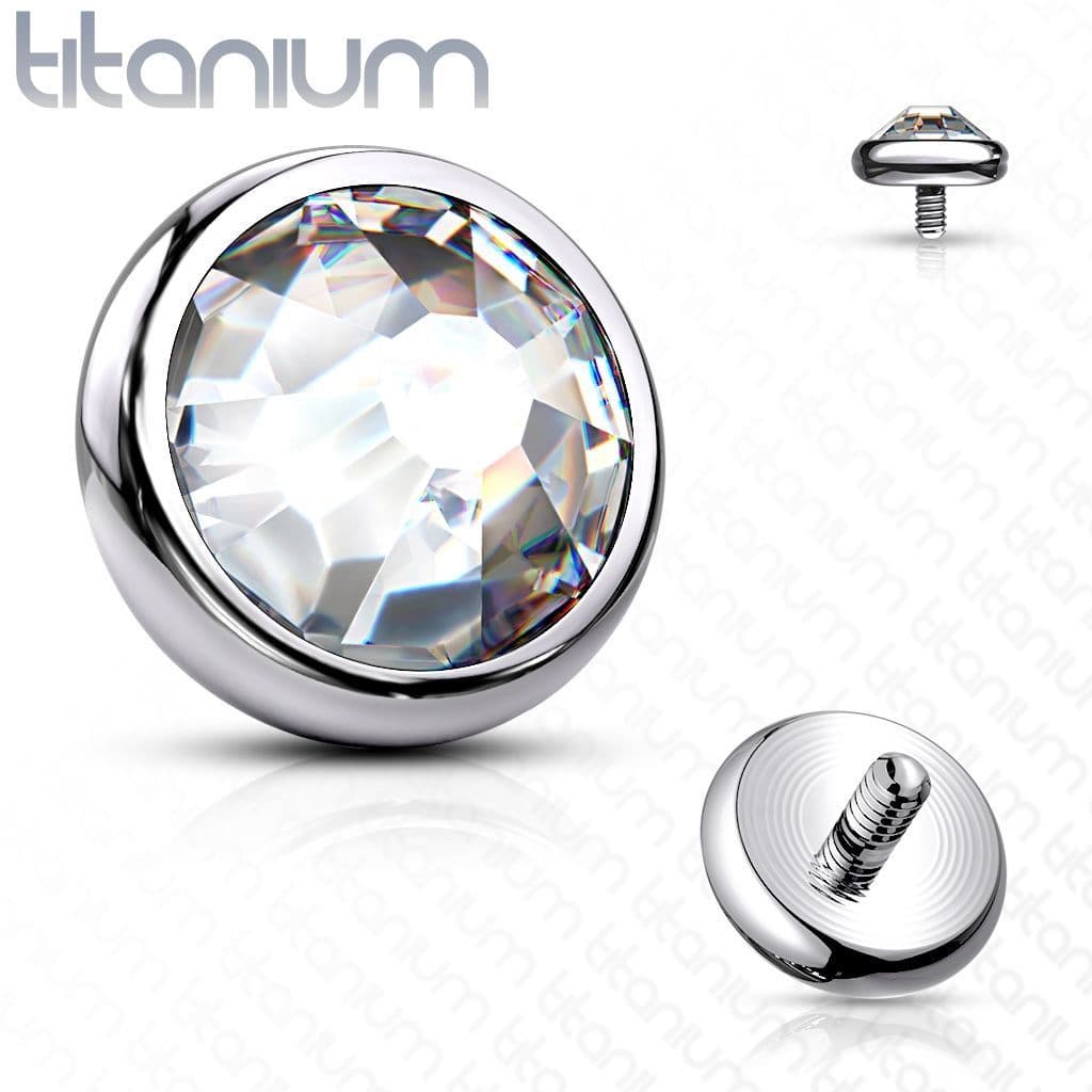 Náhradní kamínek k dermálu TITAN, závit 1,6 mm, 4mm (duhová) - TIT1078-04AB - náhled 4