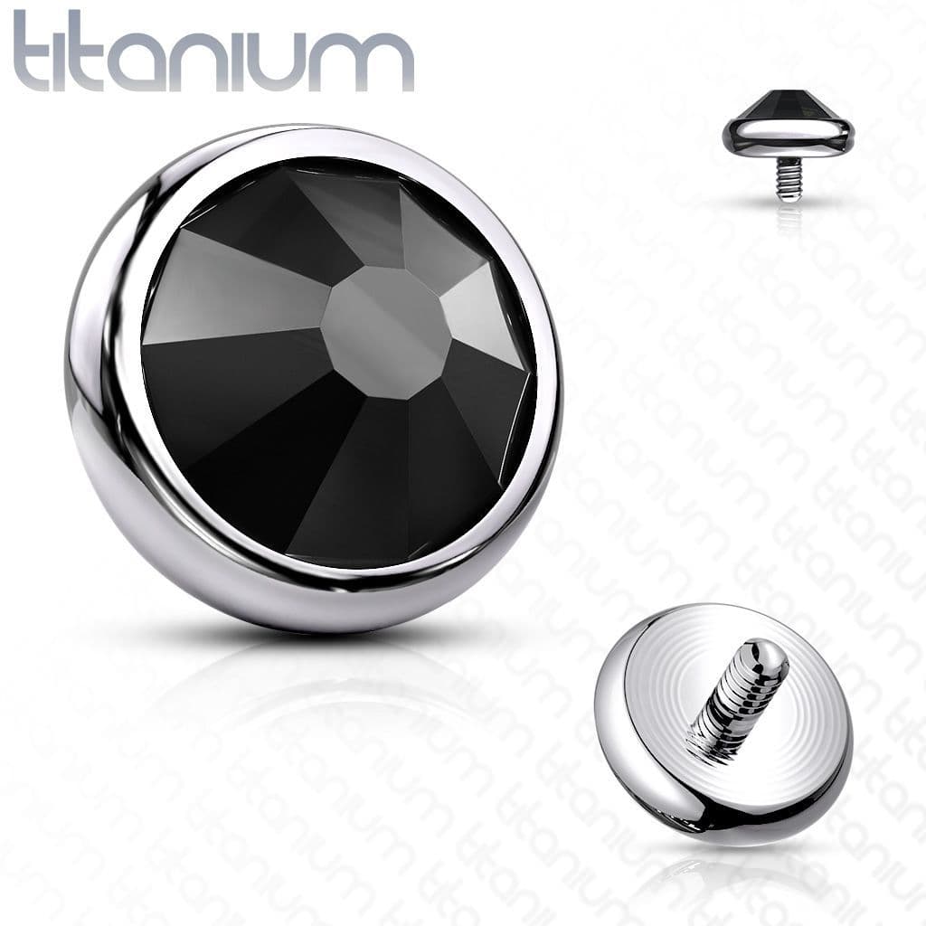 Náhradní kamínek k dermálu TITAN, závit 1,6 mm, 4mm (duhová) - TIT1078-04AB - náhled 5