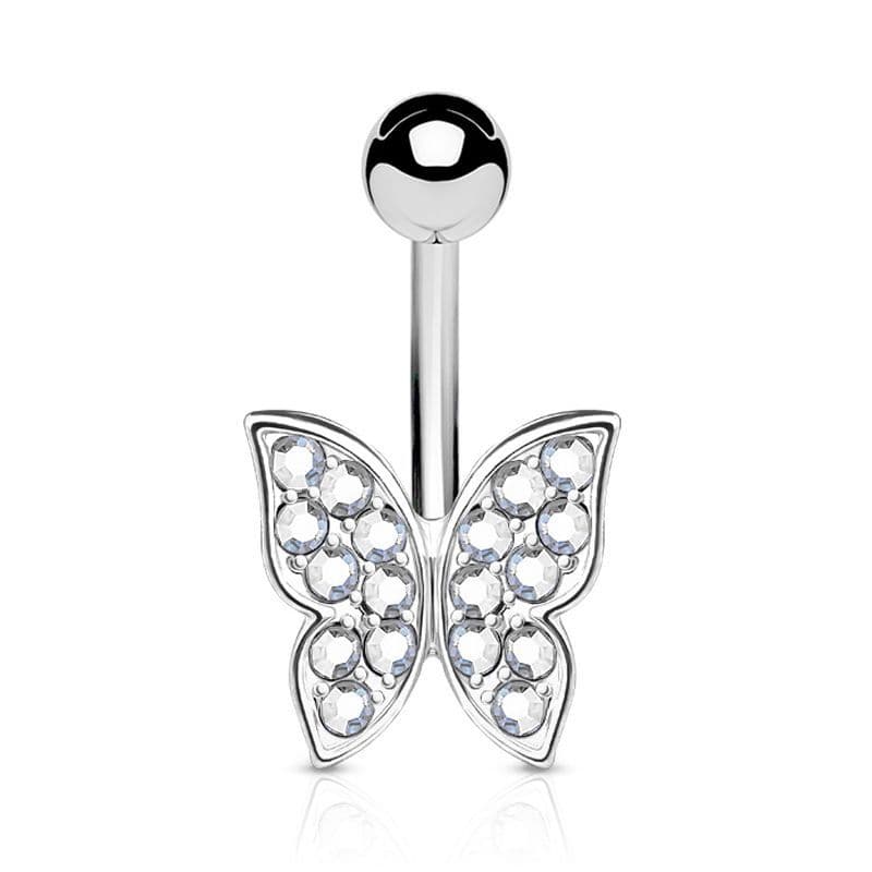 Piercing do pupíku - motýlek (duhová) - náhled 4