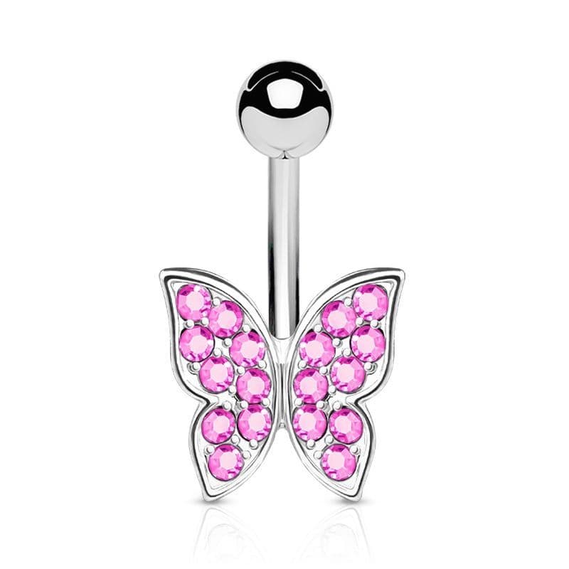 Piercing do pupíku - motýlek (duhová) - náhled 5