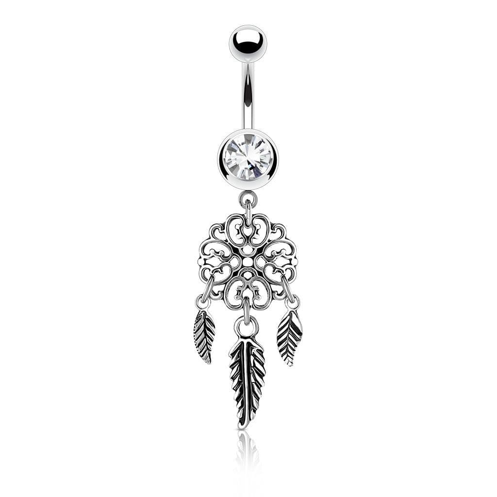 Piercing do pupíku - lapač snů (tyrkysová) - náhled 3
