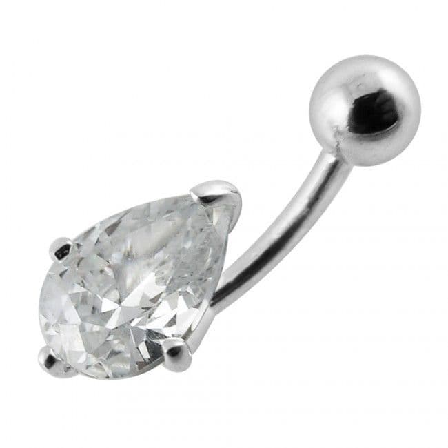 S4U Stříbrný piercing do pupíku - kapka (fialová) - BP01010-A - náhled 5