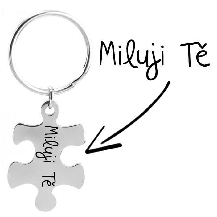 S4U Ocelový přívěsek na klíče - puzzle - OPT1008-L - náhled 4