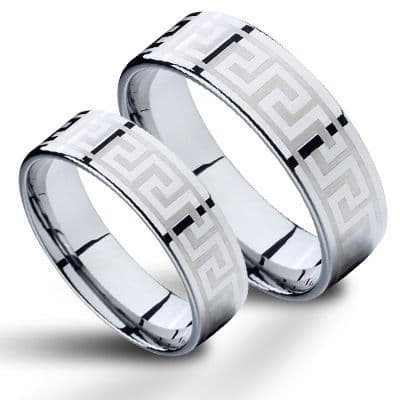 NUBIS NWF1056 Wolframové snubní prsteny - pár