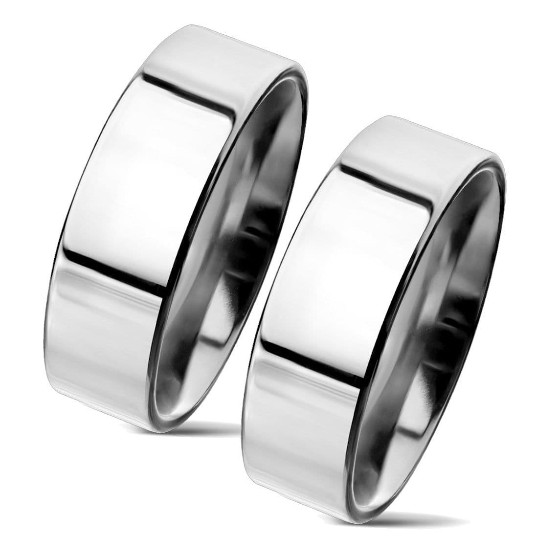 NUBIS NSS3004 Snubní prsteny chirurgická ocel 6mm - pár - NSS3004-6 - náhled 1