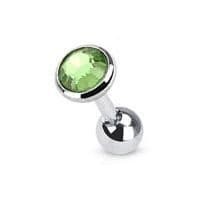 Cartilage piercing do ucha - kámen 3 mm (duhová, 1,2 x 6 mm) - náhled 5