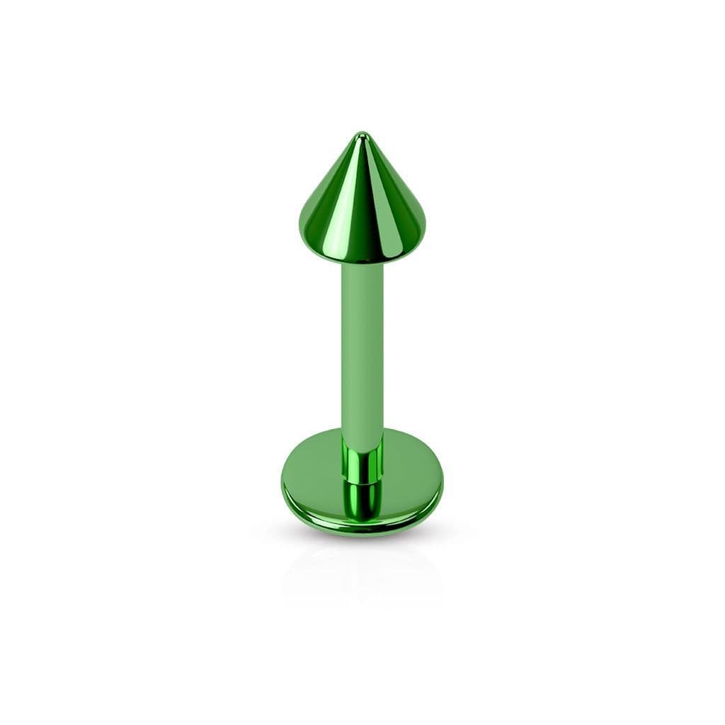 Piercing do brady - kónus (duhová, 3 x 3 mm, 1,2 x 8 mm) - LB1055W-1208 - náhled 4