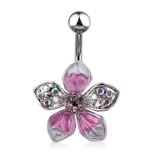 Piercing do pupíku květ HWNSQ3645 - náhled 4