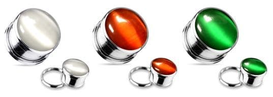 Plug chirurgická ocel Cats eye HWPS92 - náhled 1