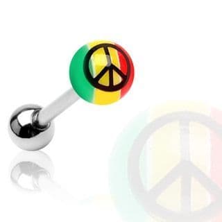 Piercing do jazyka - peace - PJ01043