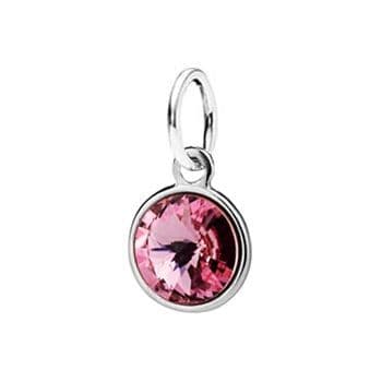 S4U Stříbrný přívěsek s kamenem Crystals from SWAROVSKI, barva: Light Rose - CS3700-LR