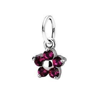 S4U Dětský přívěsek kytička, Crystals from SWAROVSKI, barva: Fuchsia - CS3500-F